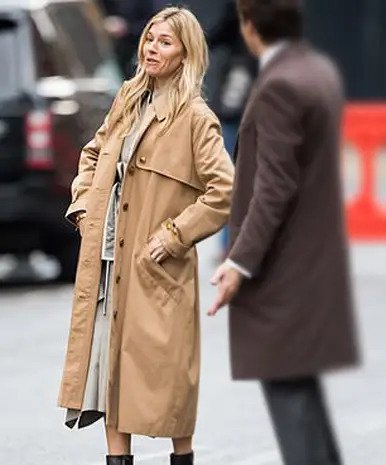 Anatomy of a Scandal 2022 Sienna Miller Brown Trench Coat